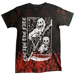 Vakate “Escape The Fate” Graphic T-Shirt Size Small‎ – Gothic Grim Reaper Tee